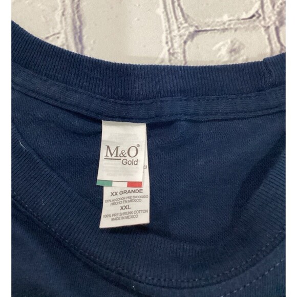 M&O Gold T-Shirt Men’s Size XXL Color Navy Mackinac Island Michigan Graphic Tee - Picture 3 of 5